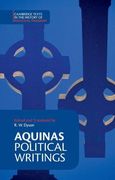 Aquinas: Political Writings Paperback (Cambridge Texts in the History of Political Thought) (en Inglés)
