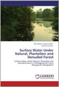 surface water under natural, plantation and denuded forest