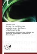 Etude de Stabilite Des Ecoulements de Fluides Rheofluidifiants