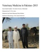 Veterinary Medicine in Pakistan2015: Medication and Vaccination (en Inglés)