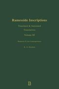 ramesside inscriptions, translated and annotated translations: ramesses ii, his contemporaries
