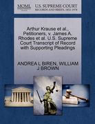 arthur krause et al., petitioners, v. james a. rhodes et al. u.s. supreme court transcript of record with supporting pleadings
