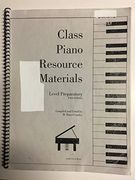 Class Piano Resource Materials Level Preparatory 5th ed. (en Inglés)