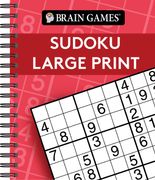 Brain Games - Sudoku Large Print (Red) (en Inglés)