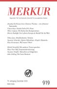 MERKUR 12/2025, Jg.79: Nr. 919, Heft 12, Dezember 2025 (en Alemán)