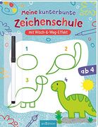 Meine Kunterbunte Zeichenschule: Mit Wisch-Und-Weg-Effekt! | Zeichnen Lernen ab 4 Jahren (en Alemán)