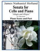 Sonata for Cello and Piano: Adagio and Allegro, Score and Part (en Inglés)