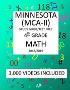 4th Grade MINNESOTA MCA-II, 2019 MATH, Test Prep: 4th Grade MINNESOTA COMPREHENSIVE ASSESSMENT TEST 2019 MATH Test Prep/Study Guide (en Inglés)