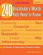 240 vocabulary words kids need to know, grade 6