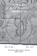 Journal of Early American Numismatics 6. 1 (en Inglés)