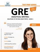 GRE Analytical Writing: Solutions to the Real Essay Topics - Book 1 (en Inglés)