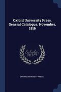 Oxford University Press. General Catalogue, November, 1916 (en Inglés)