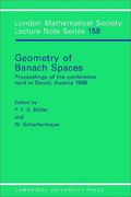 Geometry of Banach Spaces Paperback: Proceedings of the Conference Held in Linz, 1989 (London Mathematical Society Lecture Note Series) (en Inglés)