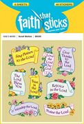 Scroll Mottos (Faith That Sticks Stickers) (en Inglés)