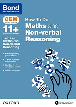 portada Bond 11+: CEM How To Do: Maths and Non-verbal Reasoning