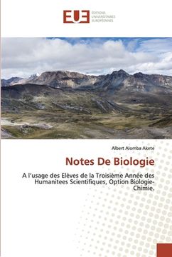 portada Notes De Biologie (in French)