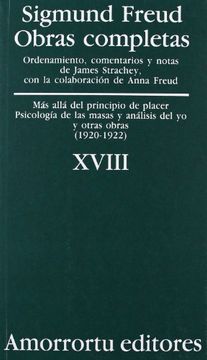 portada Obras Completas - Tomo XVIII Mas Alla del Principio del Placer (in Spanish)