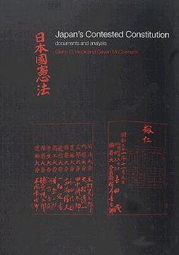 portada japan's contested constitution: documents and analysis (en Inglés)