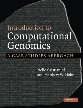 portada Introduction to Computational Genomics Paperback: A Case Studies Approach (in English)