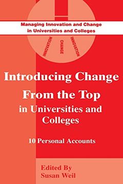 portada Introducing Change From the top in Universities and Colleges: Ten Personal Accounts (en Inglés)