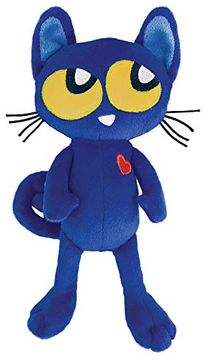 portada Merrymakers Pete the Kitty - Gato de Peluche de 8. 5 In, Color Azul (en Inglés)