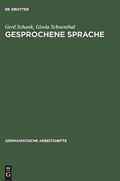 portada Gesprochene Sprache (Germanistische Arbeitshefte) (en Alemán)