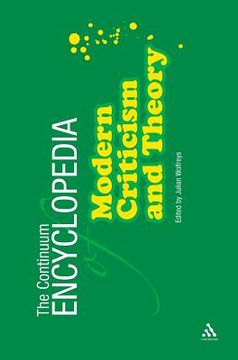 portada continuum encyclopedia of modern criticism and theory (en Inglés)