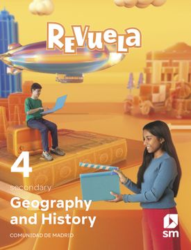 portada Geography and History. 4 Secondary. Revuela. Comunidad de Madrid (en Inglés)