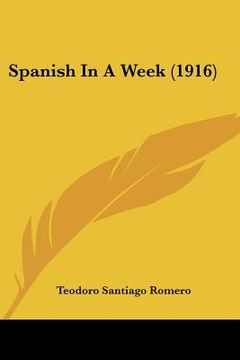 portada spanish in a week (1916) (in English)