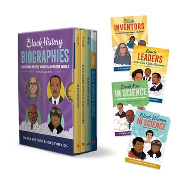 portada Black History Biographies 4 Book Box Set: Inspiring People Who Changed the World for Kids Ages 8-12 (en Inglés)