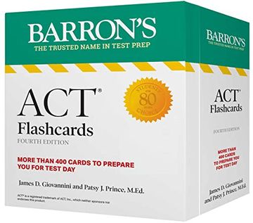 portada Act Flashcards, Fourth Edition: Up-To-Date Review: + Sorting Ring for Custom Study (Barron'S Test Prep) (en Inglés)