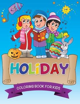 portada Holiday Coloring Book for Kids (in English)