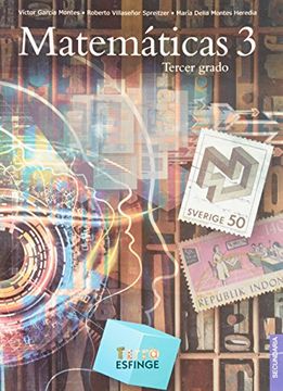 portada MATEMATICAS 3. SERIE TERRA. SECUNDARIA