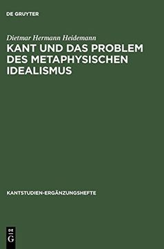 portada Kant und das Problem des Metaphysischen Idealismus 