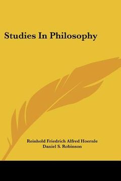 portada studies in philosophy (in English)