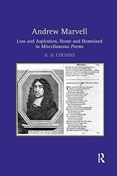 portada Andrew Marvell: Loss and Aspiration, Home and Homeland in Miscellaneous Poems 