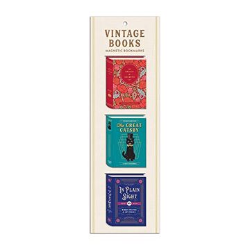 portada Vintage Books Shaped Magnetic Bookmarks (en Inglés)