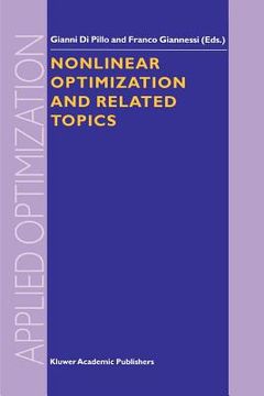 portada nonlinear optimization and related topics