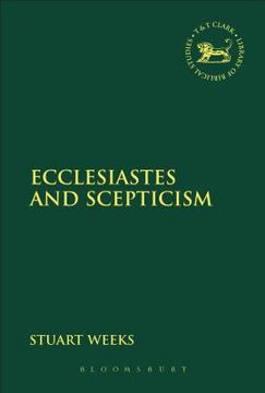 portada Ecclesiastes and Scepticism (en Inglés)