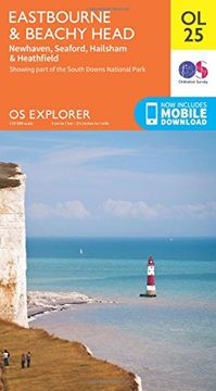 portada Eastbourne & Beachy Head, Newhaven, Seaford, Hailsham & Heathfield (OS Explorer Map)