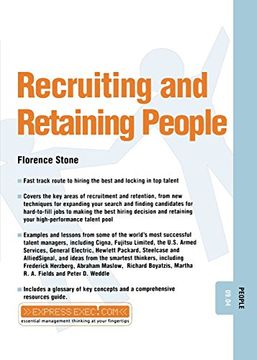 portada recruiting and retaining people (en Inglés)