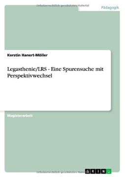 portada Legasthenie/LRS - Eine Spurensuche mit Perspektivwechsel