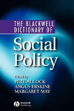 portada the blackwell dictionary of social policy (en Inglés)