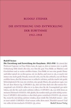 portada Die Entstehung und Entwicklung der Eurythmie 1912-1918 (en Alemán)