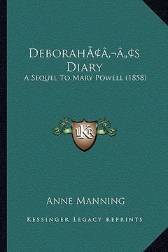 portada deborahacentsa -a centss diary: a sequel to mary powell (1858) (en Inglés)