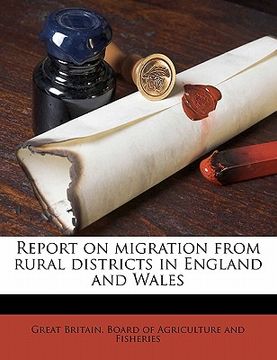 portada report on migration from rural districts in england and wales (in English)