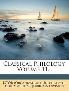 portada classical philology, volume 11... (in English)