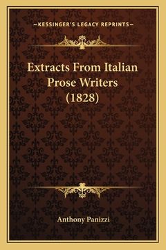 portada Extracts From Italian Prose Writers (1828) (in Italian)