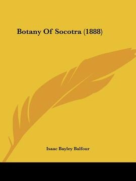 portada botany of socotra (1888) (en Inglés)