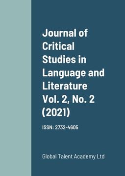 portada Journal of Critical Studies in Language and Literature Vol. 2, No. 2 (2021) (en Inglés)